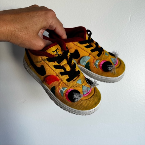 Nike Kids Yellow and Red Sneakers - Picture 2 of 5